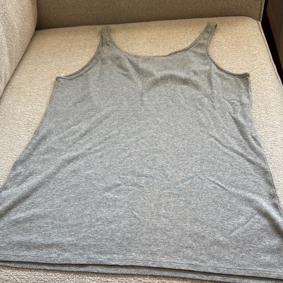 Eileen Fisher XL Gray Embellished Tank Top - Picture 4 of 6